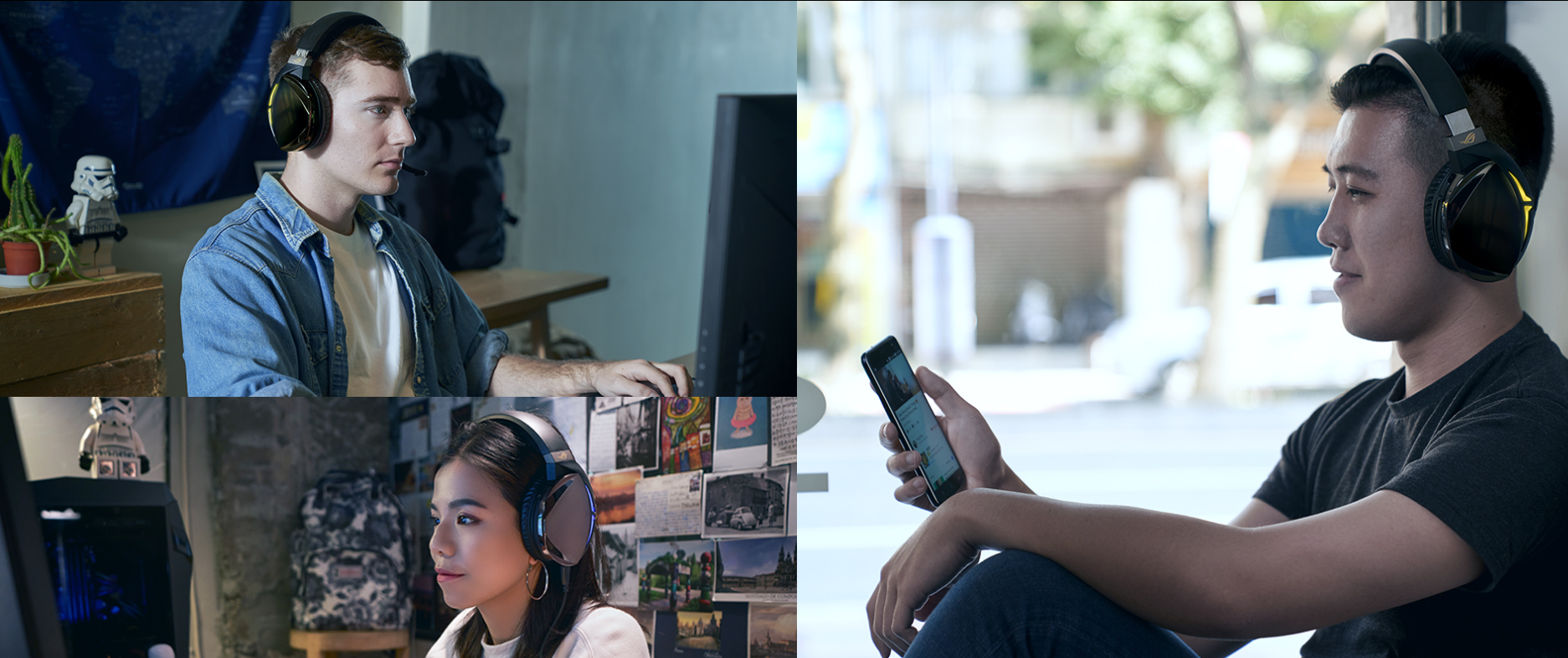 Tai nghe Bluetooth Asus ROG Strix Fusion 700 Gaming sử dụng chế độ bluetooth tiện lợi